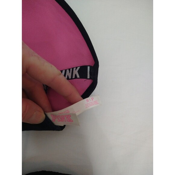 Lot of 2 PINK by Victoria's Secret Size S/P Padded Bra and No Pad Bralette Black - Picture 10 of 15